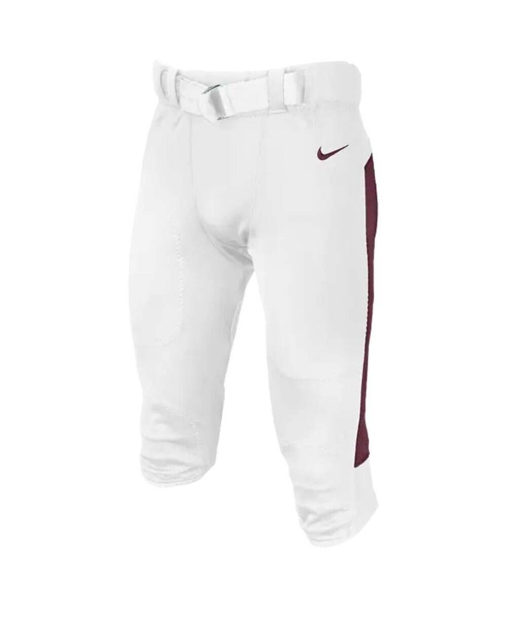 Nike Vapor Pro Football Pants White Burgundy CI3771-115 Size X-Large NWT